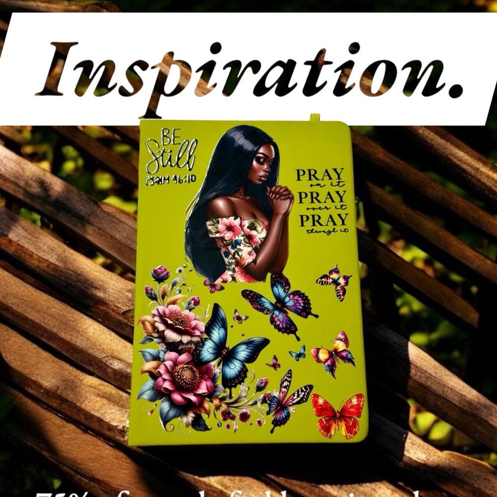 Inspirational Floral and Butterfly Mini Journal